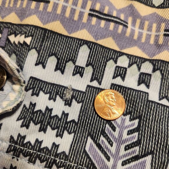 Woolrich Utility Jacket in Gray and Cream Pattern - Picture 2 of 16